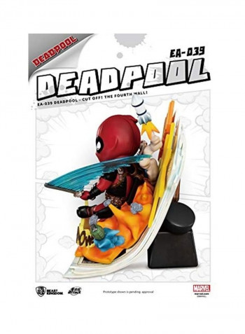 Deadpool Cut Off The Fourth Wall Egg Attack Statue 23 x 19 x 8inch