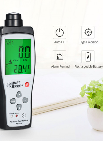 Digital Portable Automotive Ammonia Gas Testing Monitor Gray/White 25.50 X 5.70 X 21.00cm