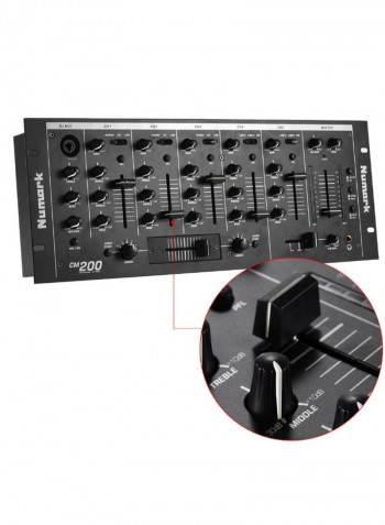 Professional 5-Channel DJ Rack Mount Stereo Mixer Mixing Console
