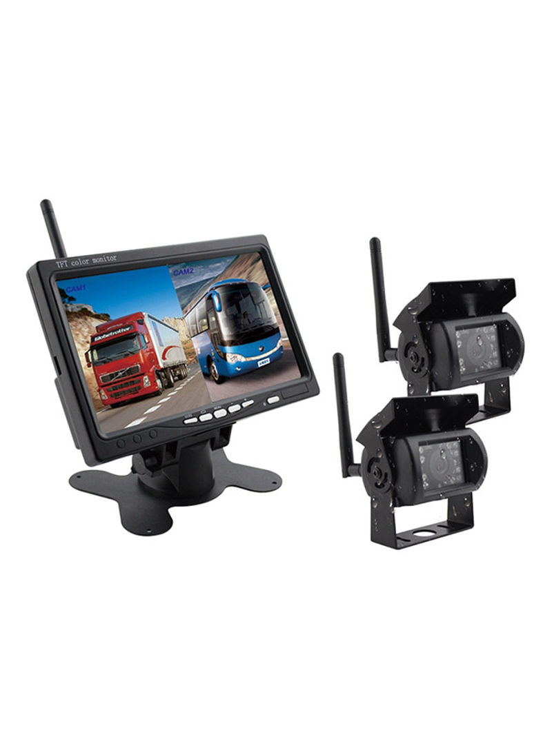 PZ607-W-D2 7.0 inch Wireless Digital Audio And Video 2 Separate Reversing Car Monitor