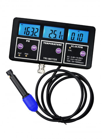 Professional Temperature Parameter Testing Meter Black