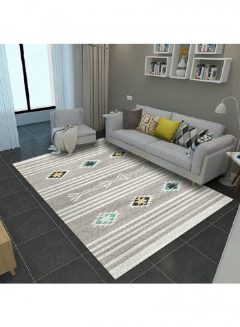 Geometrical Pattern Anti-Slip Carpet Multicolour 140x200centimeter