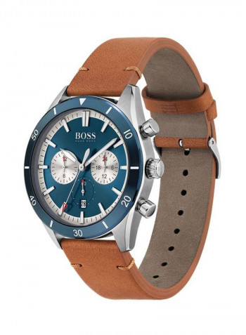 Men's Santiago Water Resistance Leather Analog Watch 1513860