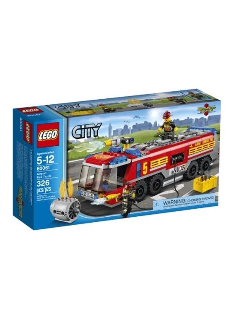City Airport Fire Truck Building Toy