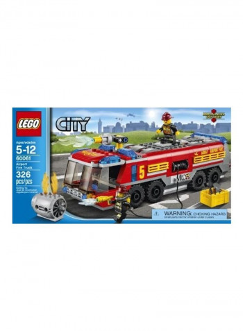 City Airport Fire Truck Building Toy
