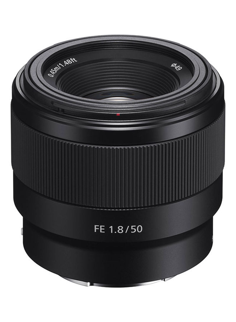 FE 50 mm f/1.8 Mirrorless Camera Lens Black