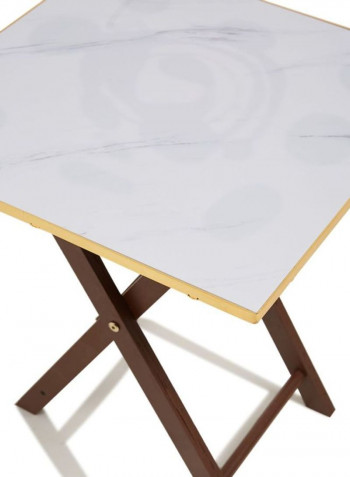 4-Piece Portable Table Set White