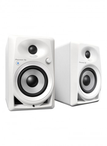 Bluetooth Active 4" Desktop Monitor Speakers DM-40BT 745554 White/Black