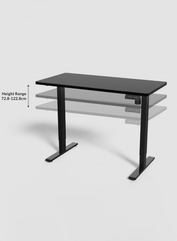 Standing Desk I Electric Height Adjustable Desk with single motor Black
