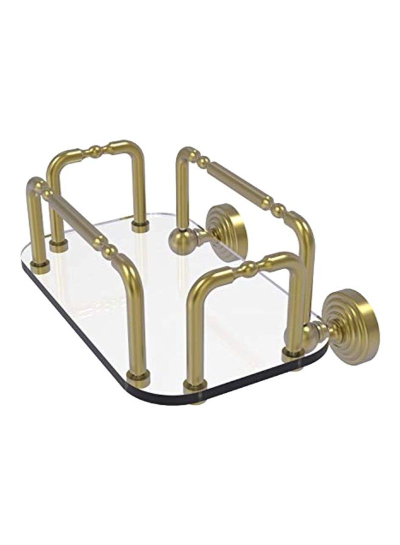 Waverly Place Collection Brass Towel Holder Gold 12x10x6inch