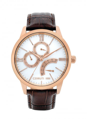 Men's Leather Analog Wrist Watch  C Crwa26505