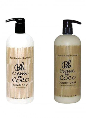2-Piece Creme De Coco Shampoo And Conditioner Set 33.8ounce