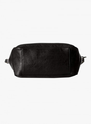 Polyester Blend Shoulder Bag LWHB01856 Black