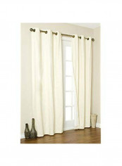2-Piece Cotton Panels Beige 160x84inch
