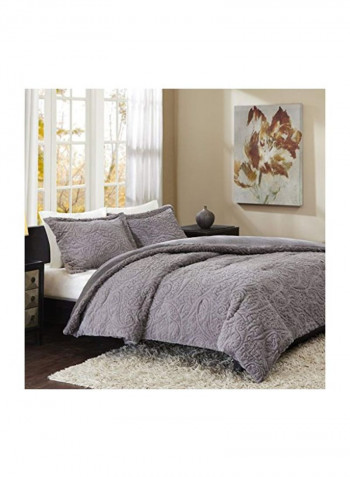 Bedroom Comforters Polyester Grey Full/Queen