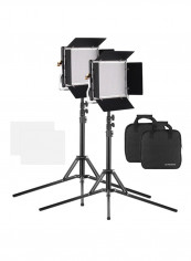 Portable Photography Light With Stand Black/White