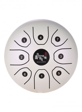8-Tone Steel Tongue Drum With Carry Bag