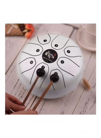 8-Tone Steel Tongue Drum With Carry Bag