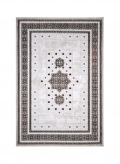 Contemporary Area Rug White/Brown 150 x 230centimeter