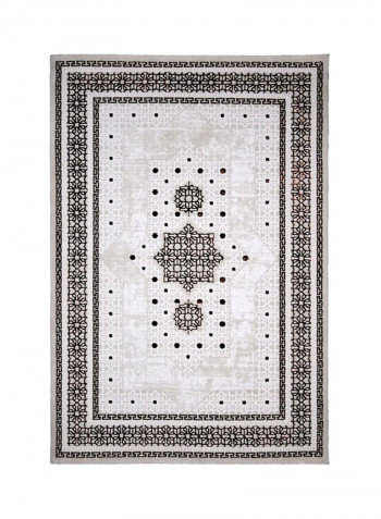 Trend Collection Carpet Modern Contemporary Area Rug White/Black 150x230centimeter