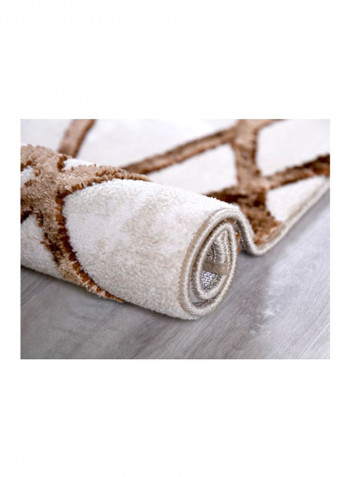 Trend Collection Carpet Modern Contemporary Area Rug White/Brown 150x230centimeter