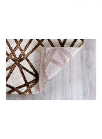 Trend Collection Carpet Modern Contemporary Area Rug White/Brown 150x230centimeter