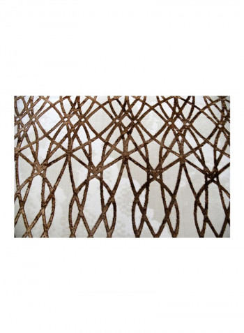 Trend Collection Carpet Modern Contemporary Area Rug White/Brown 150x230centimeter