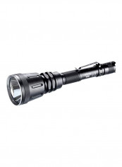 Tactical Flashlight With Batteries Black 6.02x1.34x1inch