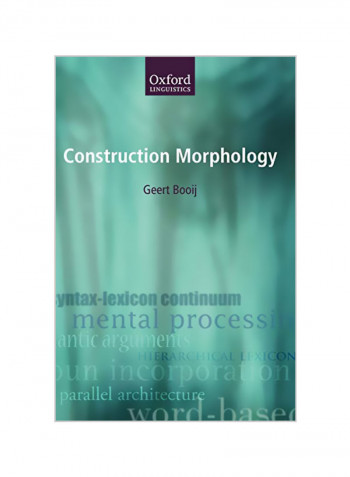 Construction Morphology Hardcover