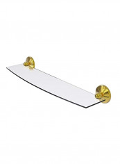 Prestige Monte Carlo Collection Glass Shelf Clear/Gold 24inch