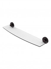 Skyline Collection Glass Shelf Clear/Brown 24inch
