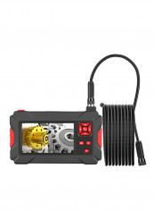 4.3 Inches LCD Screen 1080P High Definition IP68 Handheld Endoscope Industrial Home Endoscopes with 9 LEDs 8mm Camera Diameter 2 Megapixels Magnifier Compatible With Android iOS 19.5 x 18.0 x 10.6cm multicolour
