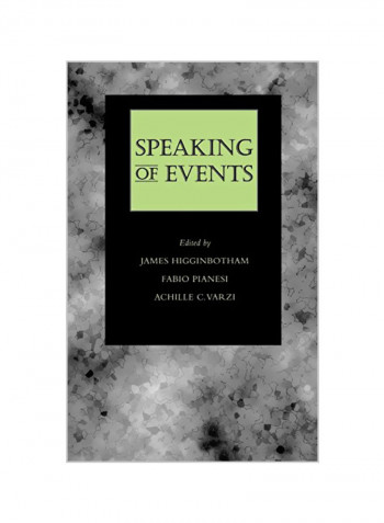 Speaking Of Events Hardcover