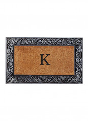 Letter K Printed Doormat Multicolour 1x18x30inch