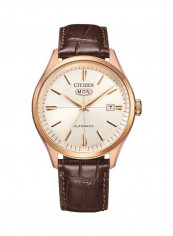 Men's Mechanical Leather Analog Watch NH8393-05A