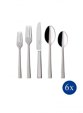 30-Piece Victor Cutlery Set Silver