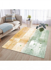Durable Living Room Carpet Yellow/Green 160x230centimeter