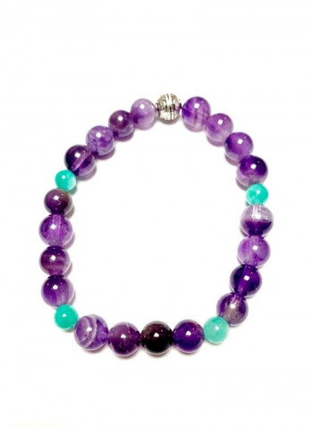 Amethyst and Colombian Emerald Bracelet For woman