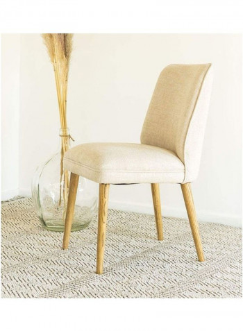 Wooden Chair Beige 51 x 37 x 88cm