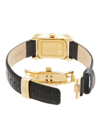 Women's 23 Karat Gold Plated Analog Watch 140-2GWBL