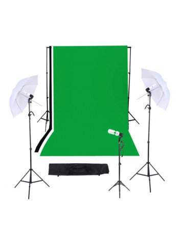 Studio Triple Lighting Kit Green/White/Black