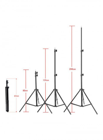 Studio Triple Lighting Kit Green/White/Black