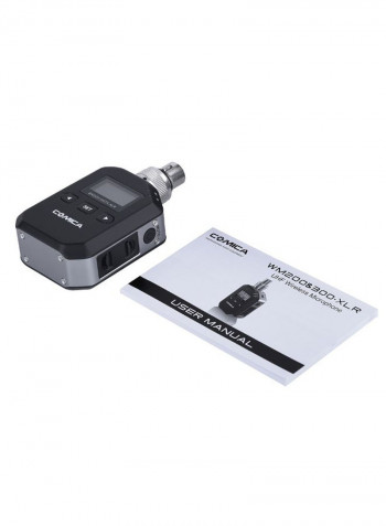 Uhf Cannon Interface Metal Wireless Microphone XLR Transmitter DD2374 Black/Grey