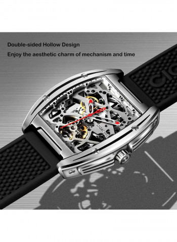 Automatic Mechanical Analog Watch Black