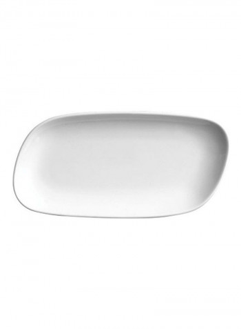 Porcelain Stylish Plate White
