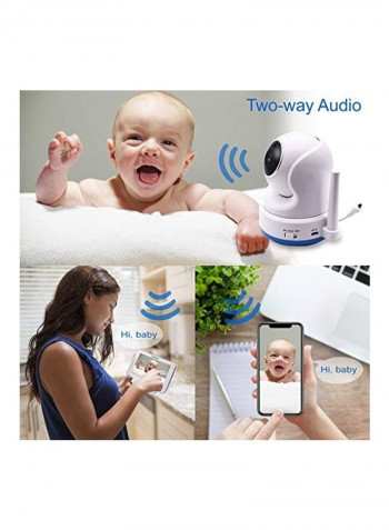 Dual Mode Local And Remote View Baby Monitor With Touchscreen Display