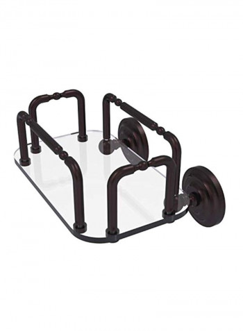 Wall Mounted Towel Holder Black/Clear