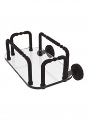 Waverly Place Wall Mounted Towel Holder Clear/Black