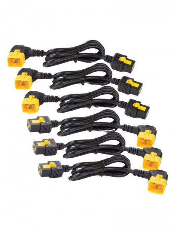 6-Piece Power Cable Set Black/Yellow