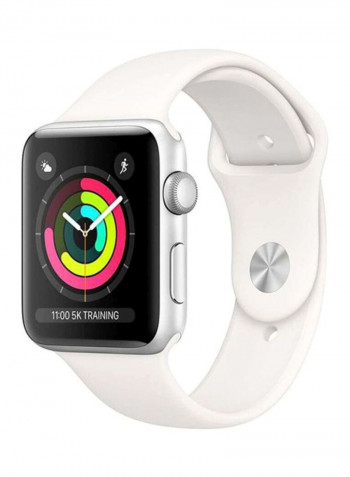 Watch Series 3-42mm GPS Silve Aluminum Case with Sport Band White